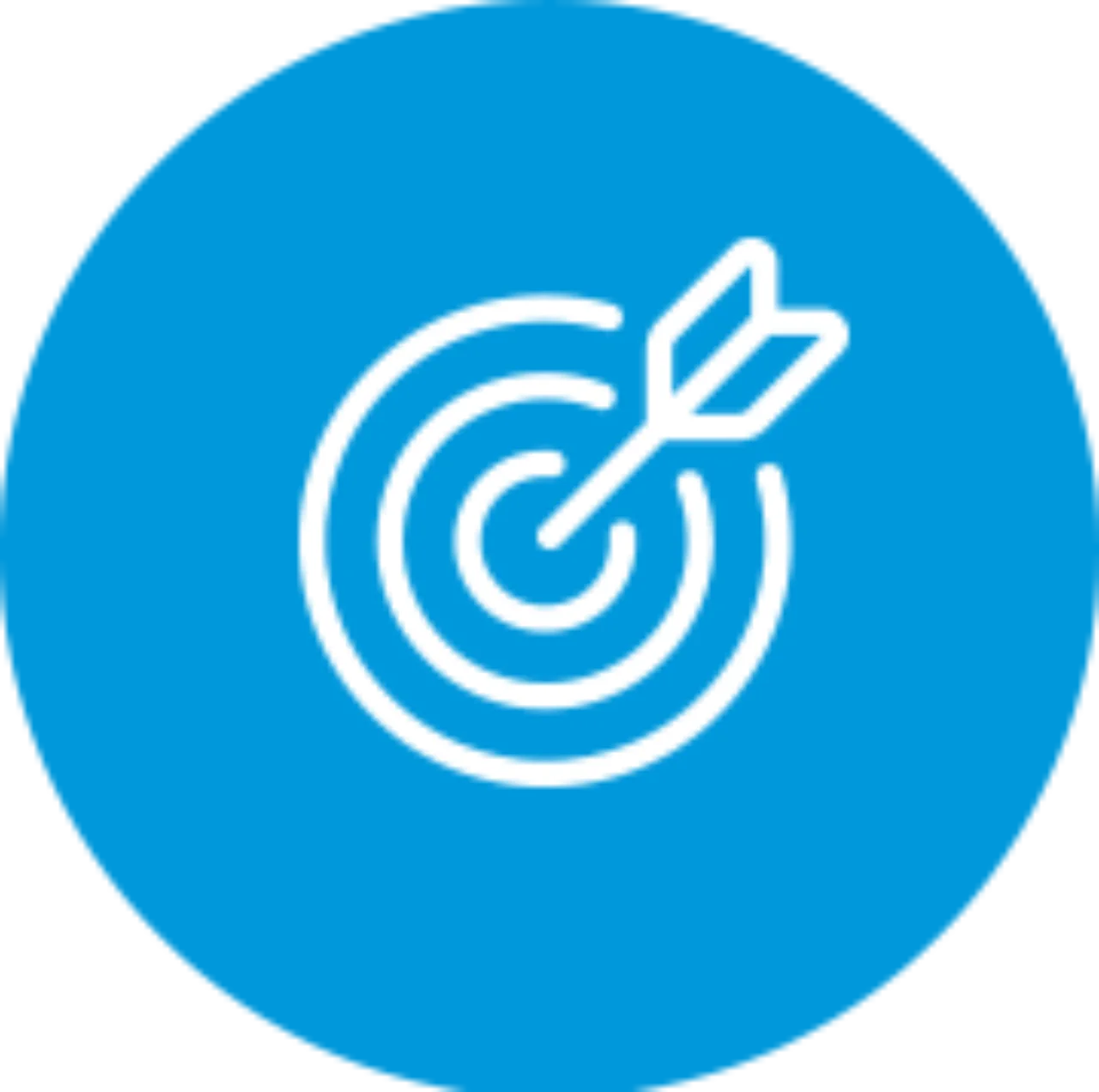 Icon: Pfeil auf das Ziel